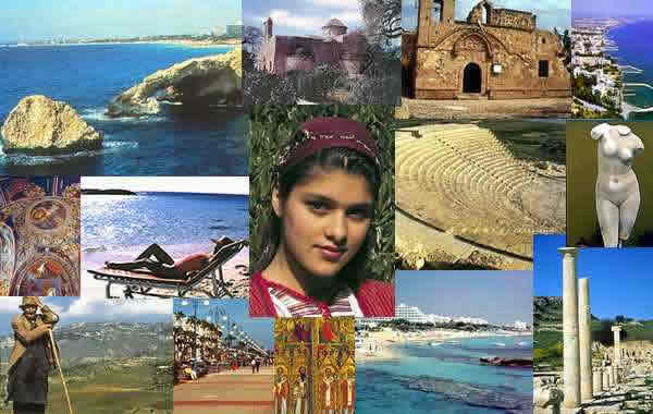 A collage of Cyprus images